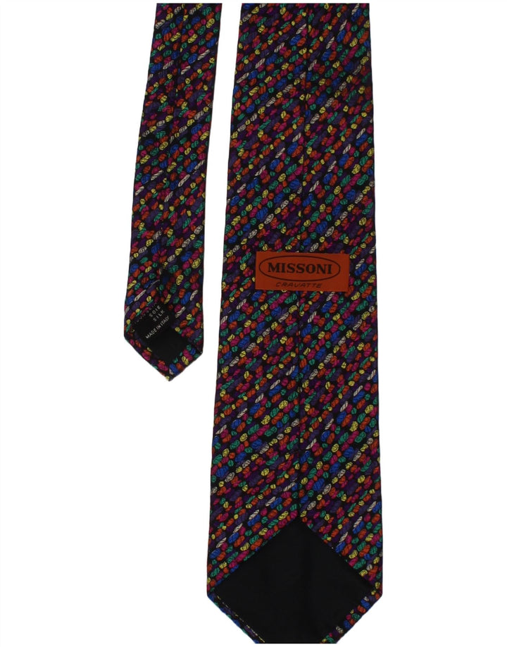 Missoni Mens Cravatte Tie One Size L55 Flerfarvet geometrisk designer