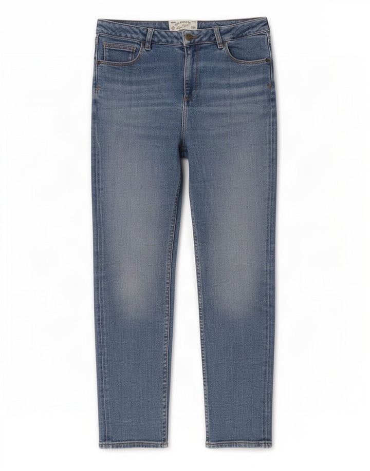 Fat Face Dame Sway Slim Jeans UK 12 Medium W30 L27 Blå Bomuld