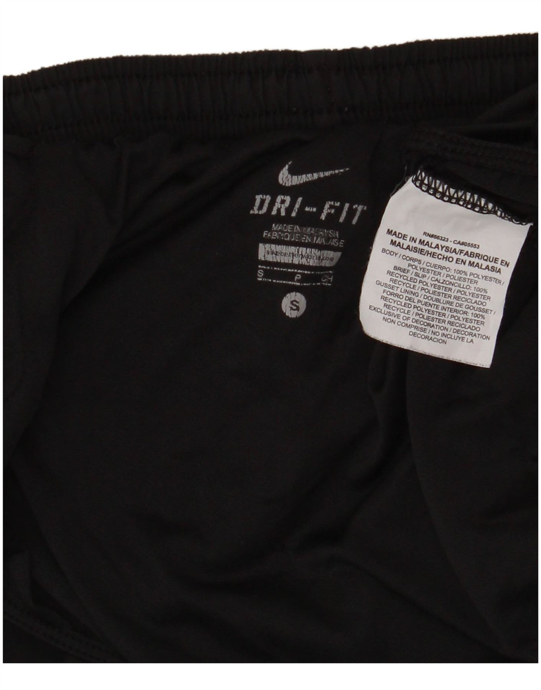 Nike Dame Dri Fit Sport Shorts UK 8 Small Black Polyester