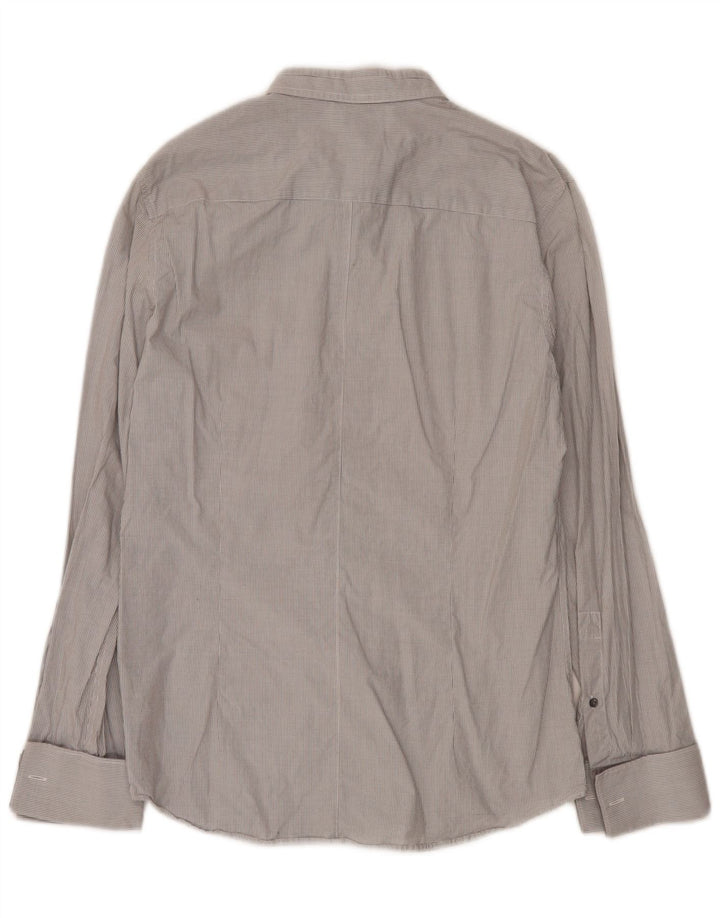 Calvin Klein Herre Slim Fit Formel skjorte Medium Grey Gingham Cotton
