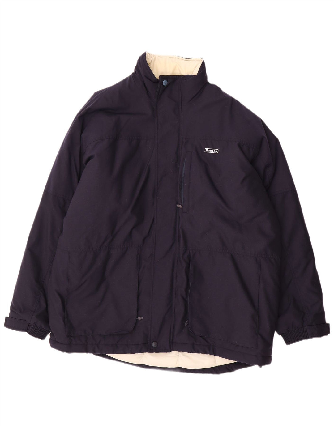 Reebok Polstret Herrejakke UK 40 Large Navy Blue Nylon