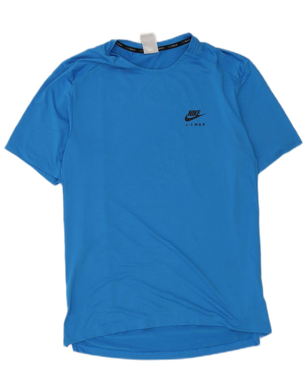 Nike grafisk T-shirt top til mænd, lille blå polyester
