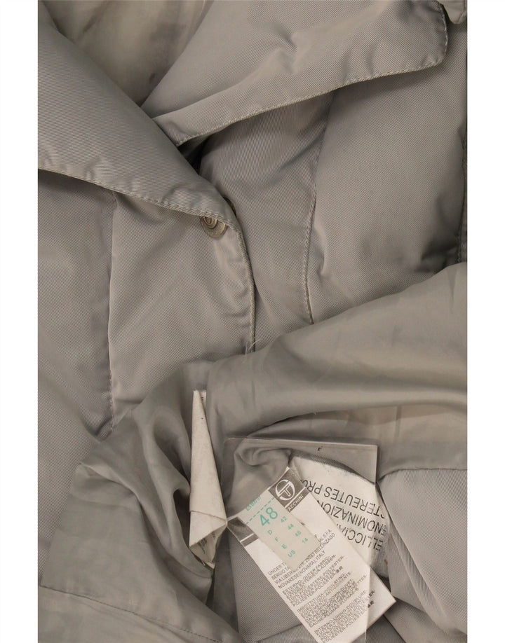 Sergio Tacchini Dame Hætte Polstret Frakke IT 48 XL Grå Polyester