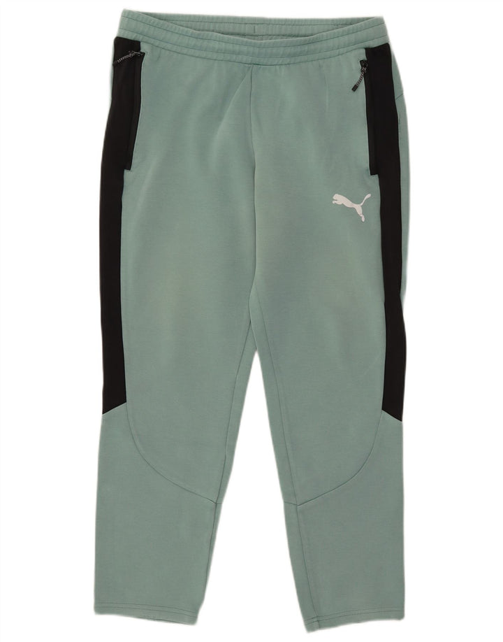 Puma Træningsdragtsbukser til mænd Large Green Colourblock