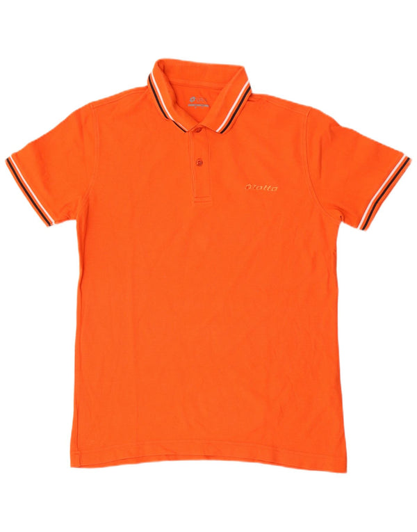 Lotto Herre Polo Shirt Medium Orange Stribet