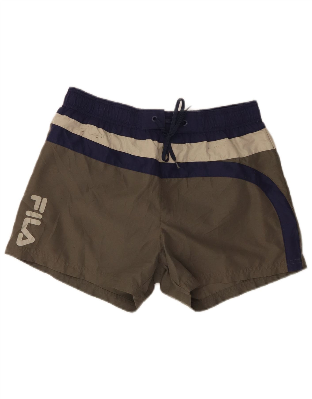 Fila Herre grafiske badeshorts Små Grå Colourblock Polyester