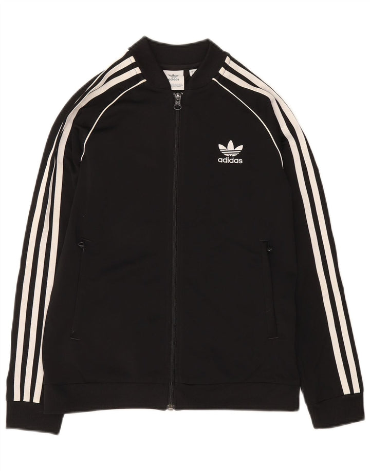 Adidas Pige Træningsdragt Topjakke 11-12 År Sort Polyester