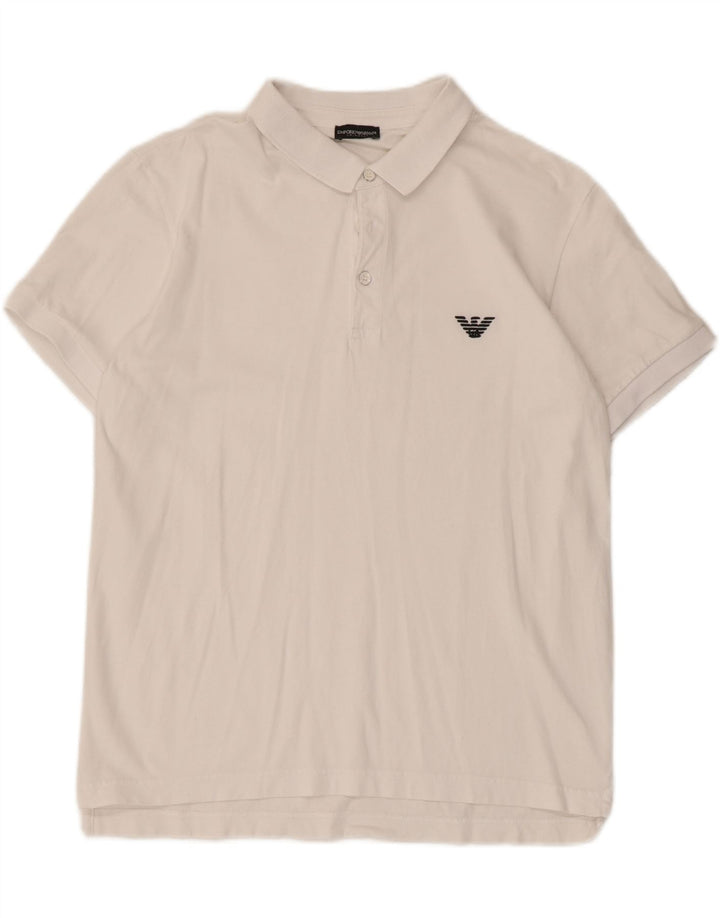 Emporio Armani herre poloshirt Medium White