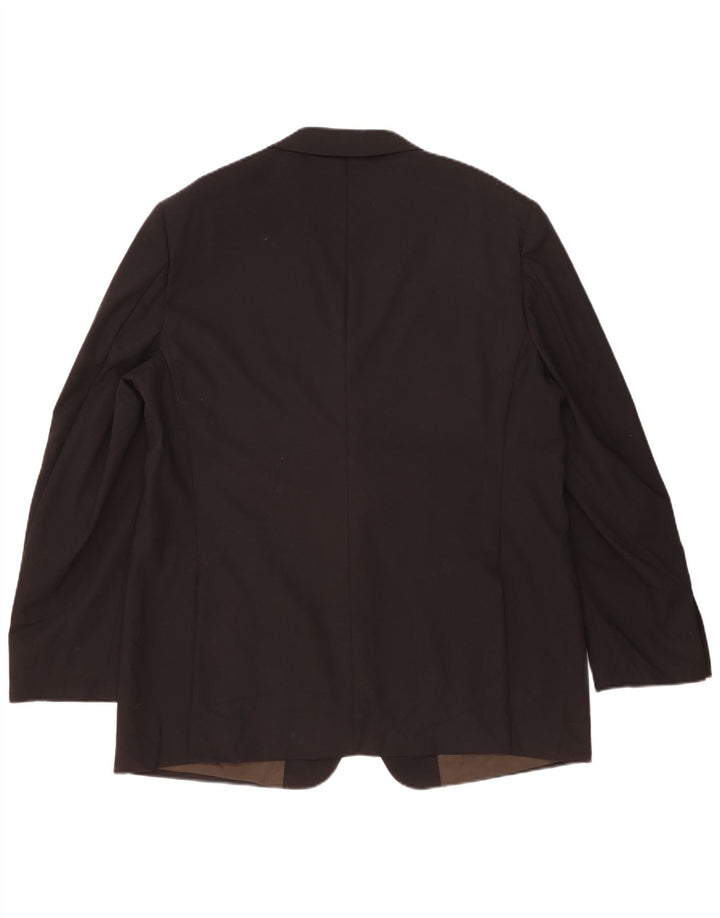 Marks & Spencer Herre 2-knaps blazerjakke UK 46 XL Sort Uld