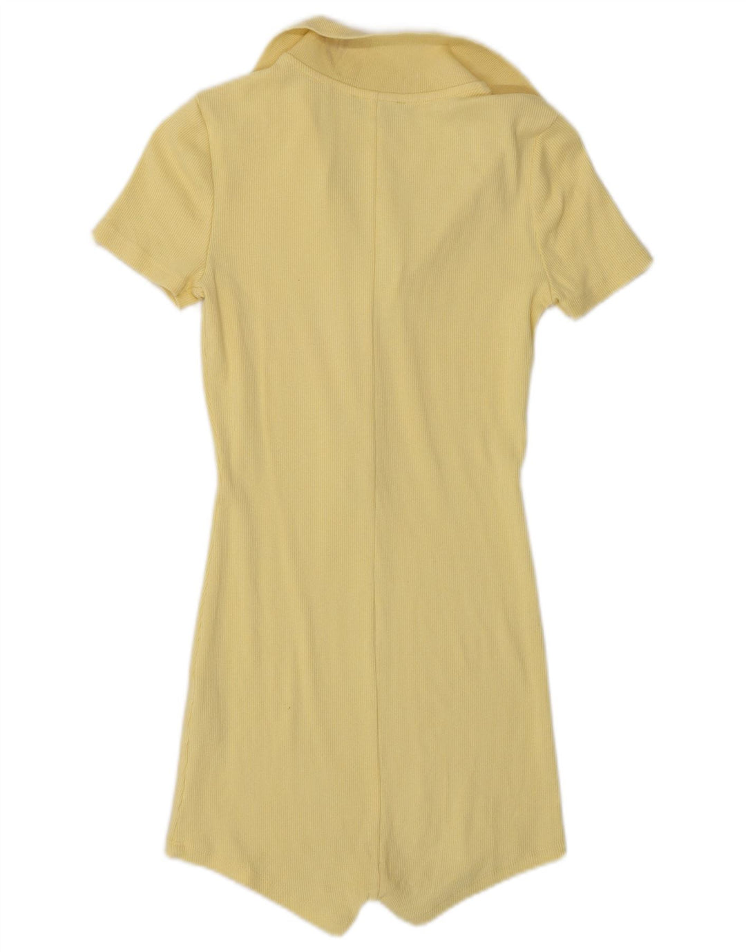Zara Dame Kortærmet Playsuit UK 8 Lille Gul