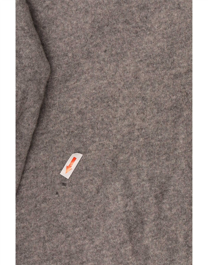 Barbour Herre V-hals sweater Stor grå lammeuld