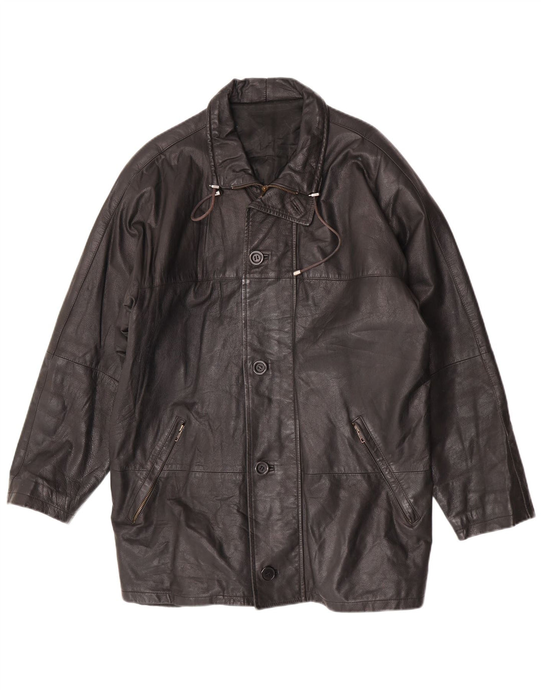 Claudio Herre Læderjakke UK 42 XL Sort Læder