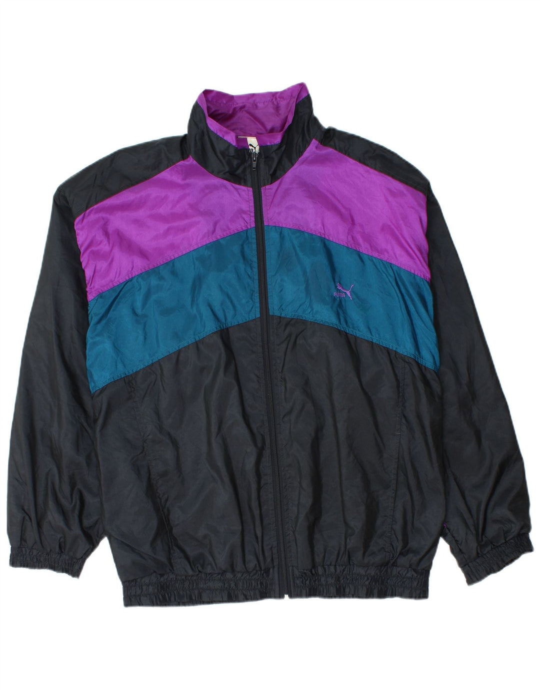 Puma Herre Oversized træningsdragt Topjakke Medium Sort Colourblock Polyamid