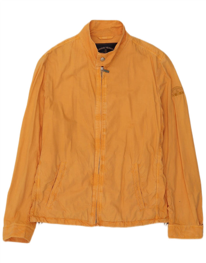 Amerigo Vespucci Bomberjakke til mænd UK 38 Medium Yellow Cotton