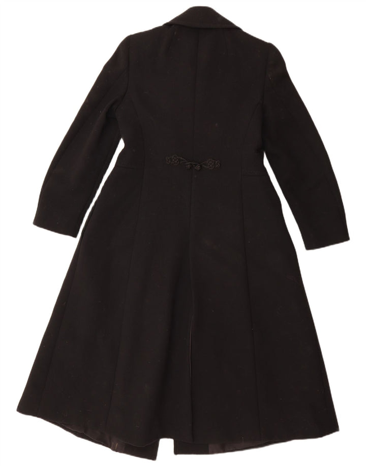 Vintage overfrakke til kvinder UK 10 Small Black