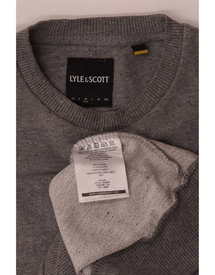 Lyle & Scott Herre sweatshirt Jumper Medium Grå Bomuld