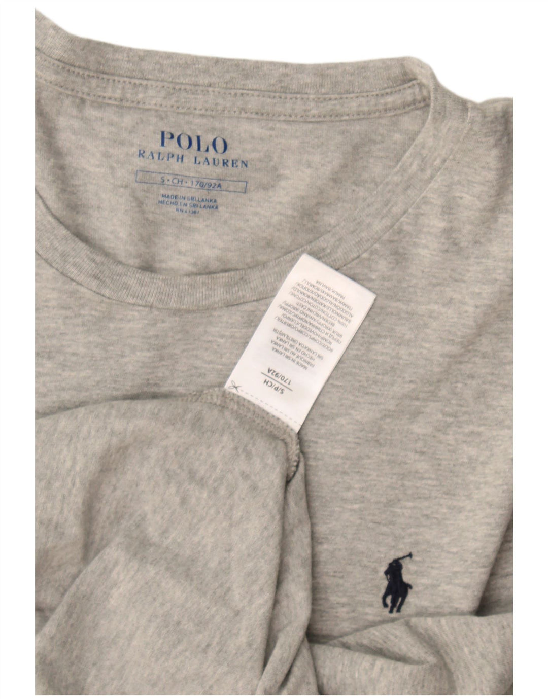 Polo Ralph Lauren herre top langærmet lille grå bomuld