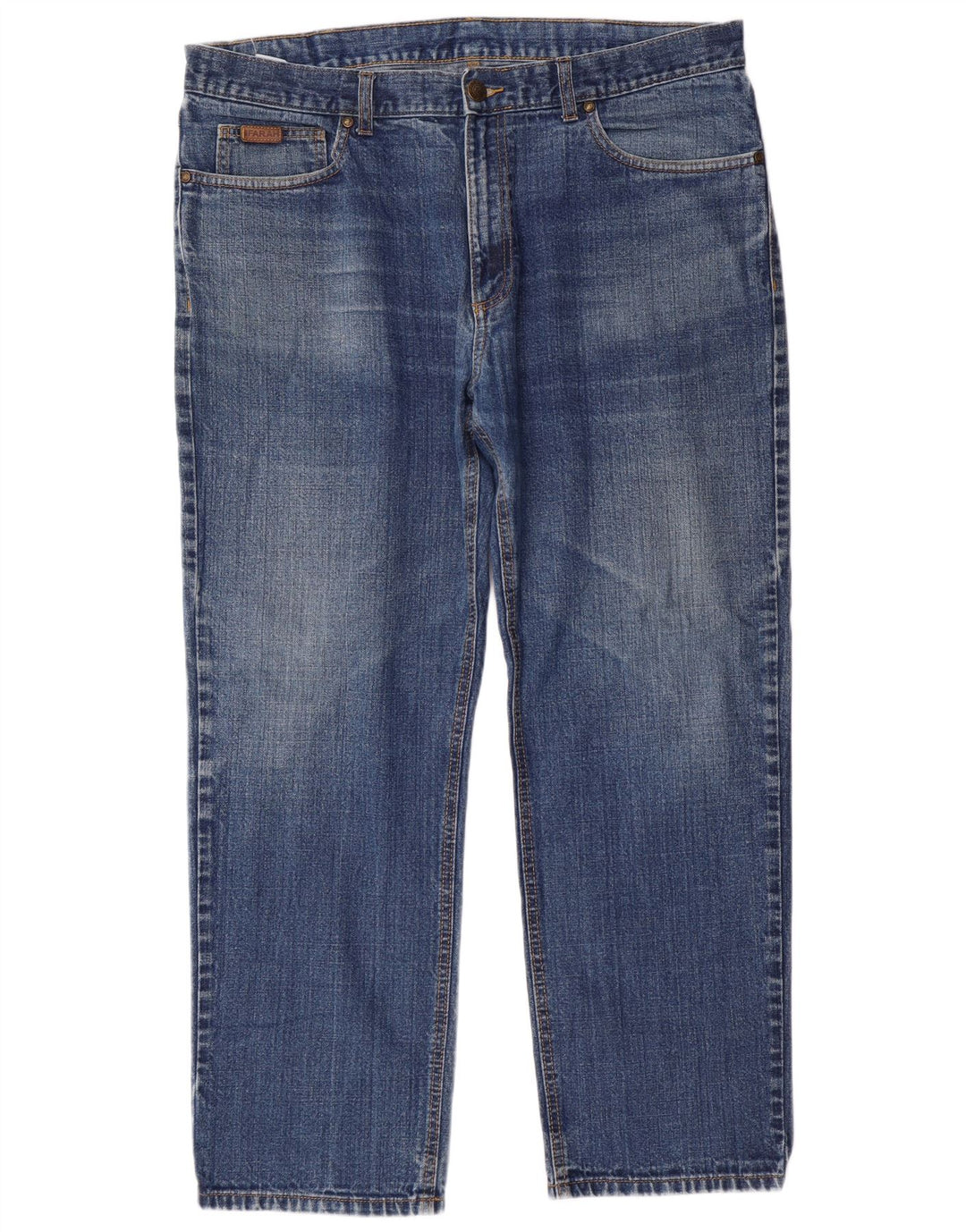 FARAH Straight Jeans til mænd W40 L30 Blå Bomuld