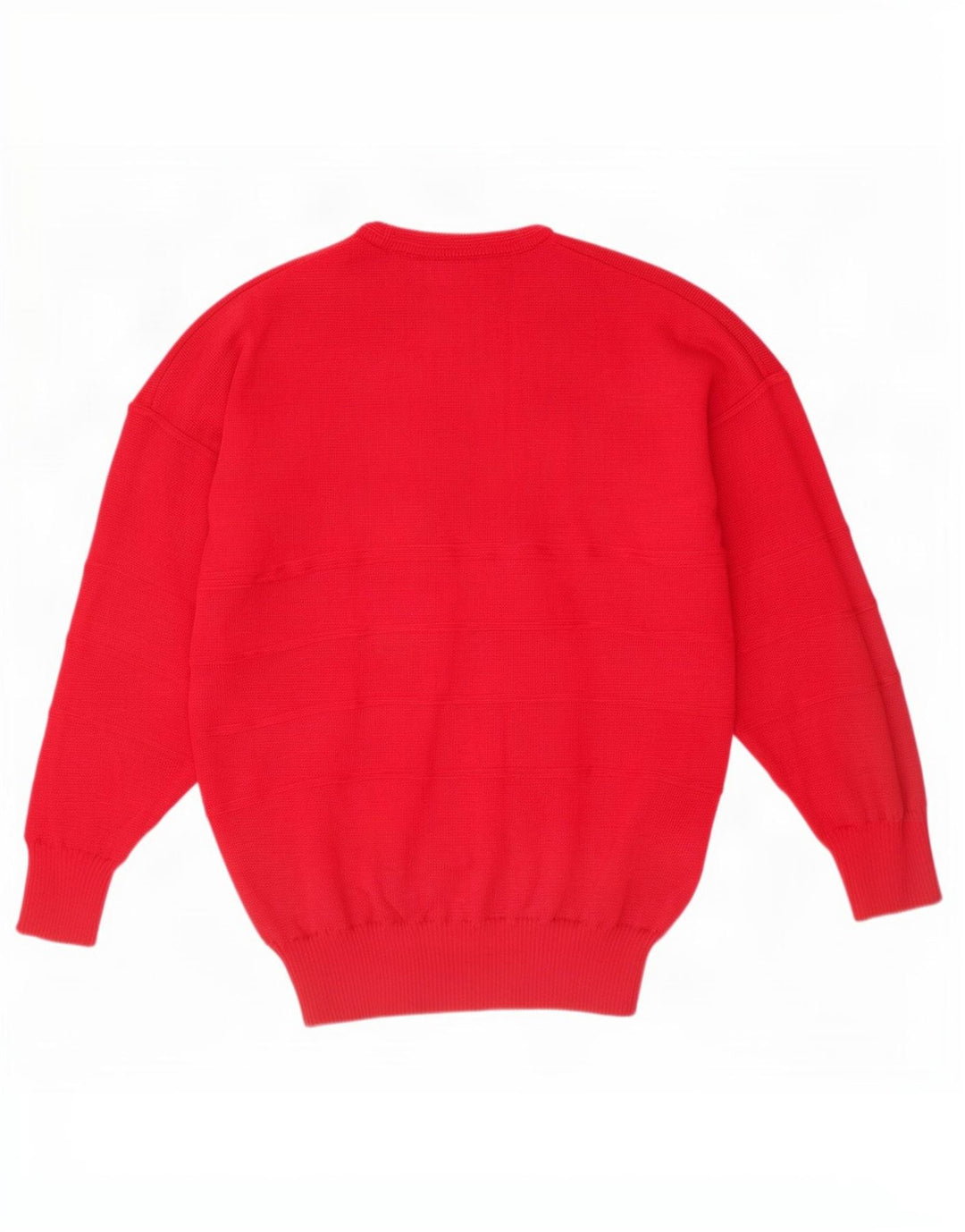 Grønt Lam Herre Crew Neck Jumper Sweater Stor Rød