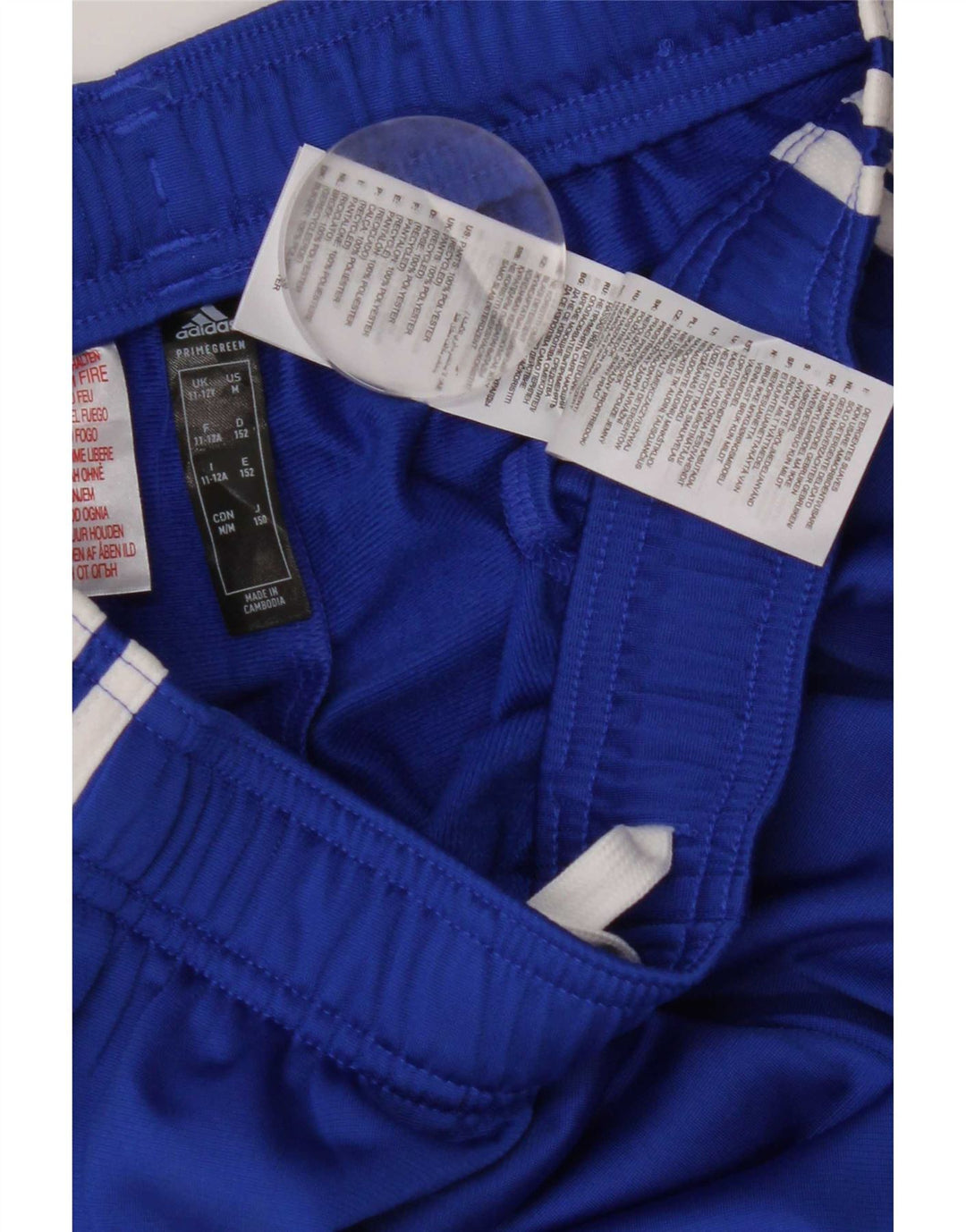Adidas Drenge Træningsdragt Bukser Joggers 11-12 År Blå Polyester