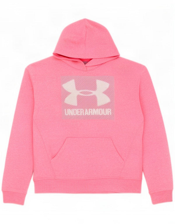 Under Armour Girls Cold Gear hættetrøje 9-10 år Medium Pink Flecked