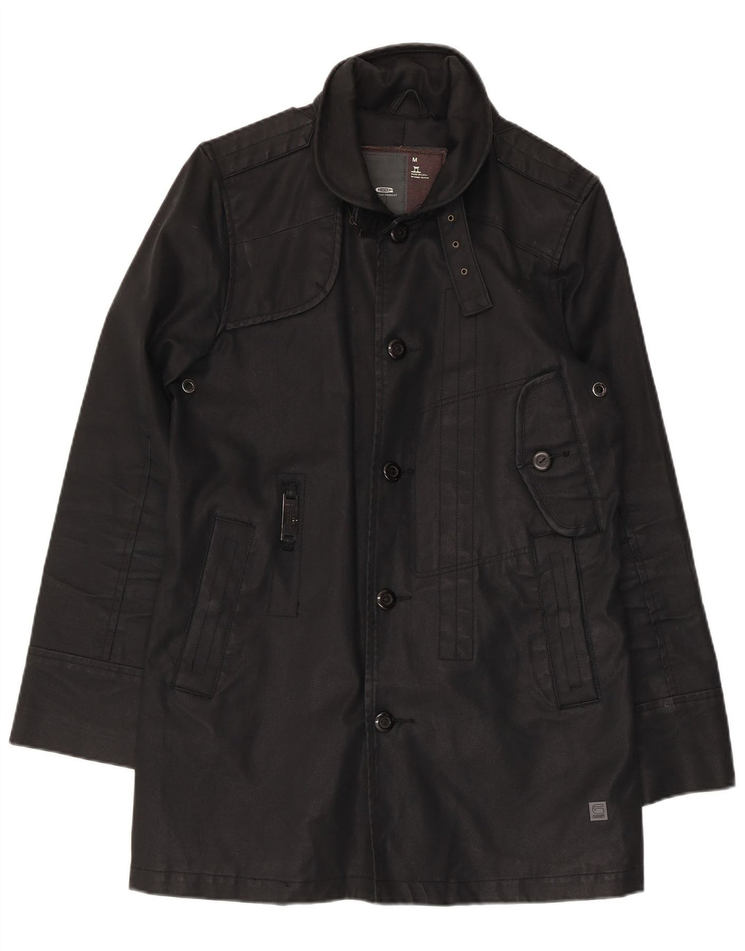 G-Star Herre Utility Jacket UK 38 Medium Sort Bomuld