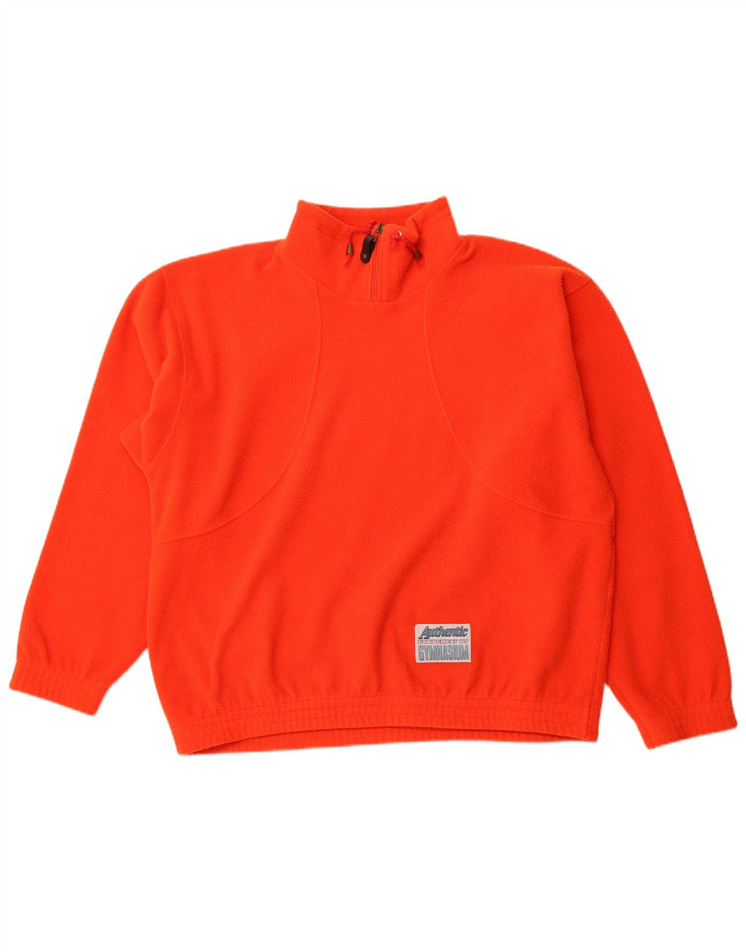Gymnasium herre lynlås hals fleece jumper XL orange polyester