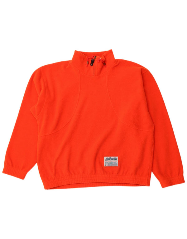 Gymnasium herre lynlås hals fleece jumper XL orange polyester