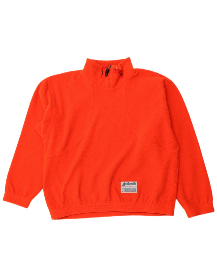 Gymnasium herre lynlås hals fleece jumper XL orange polyester