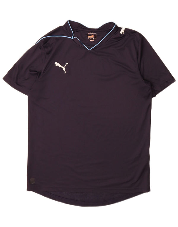 Puma herre T-shirt top mellem marineblå polyester