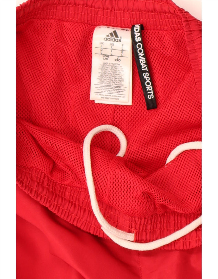 Adidas Dame træningsdragt Bukser Joggers UK 14 Large Red Polyester