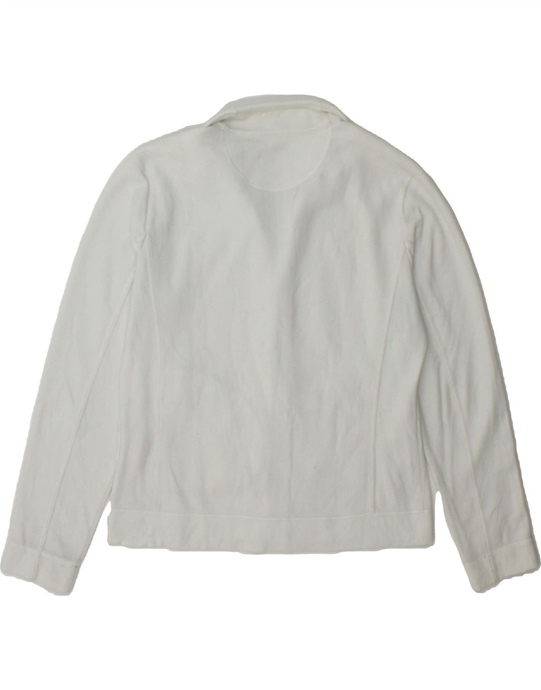 CHAMPION Womens Fleece Jacket UK 18 XL White Polyester Vintage Champion and Second-Hand Champion from Messina Hembry 