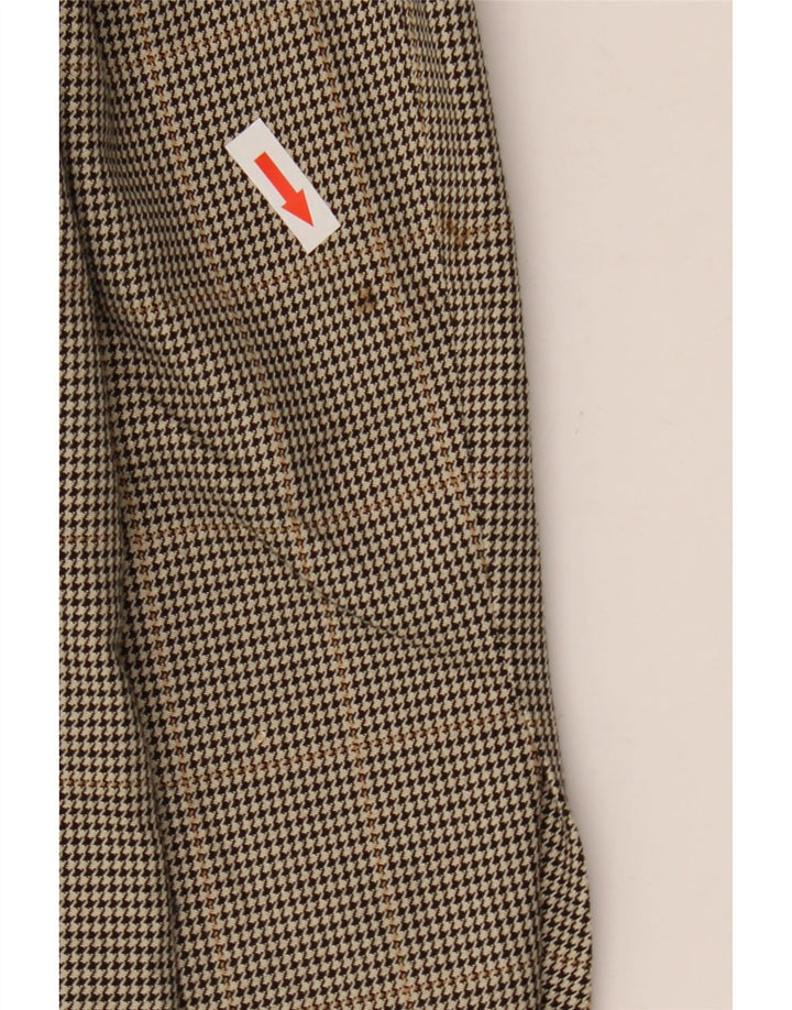 Marks & Spencer Herre 2-knaps blazerjakke UK 40 Medium Brown Houndstooth