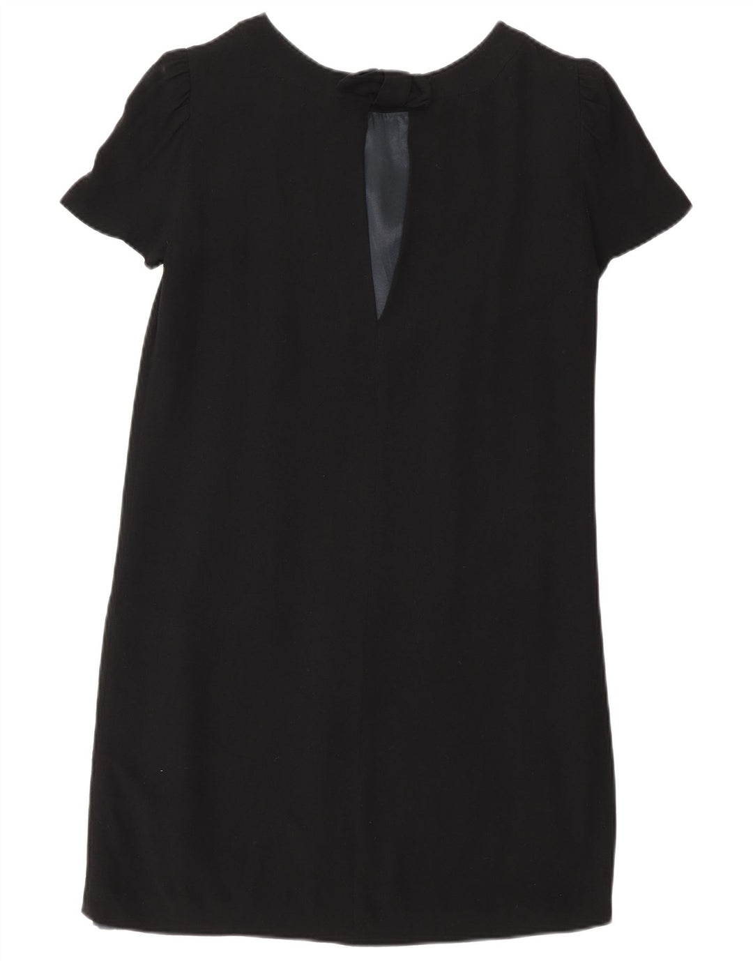 Massimo Dutti Womens Shift Dress EU 40 Medium Black Viscose
