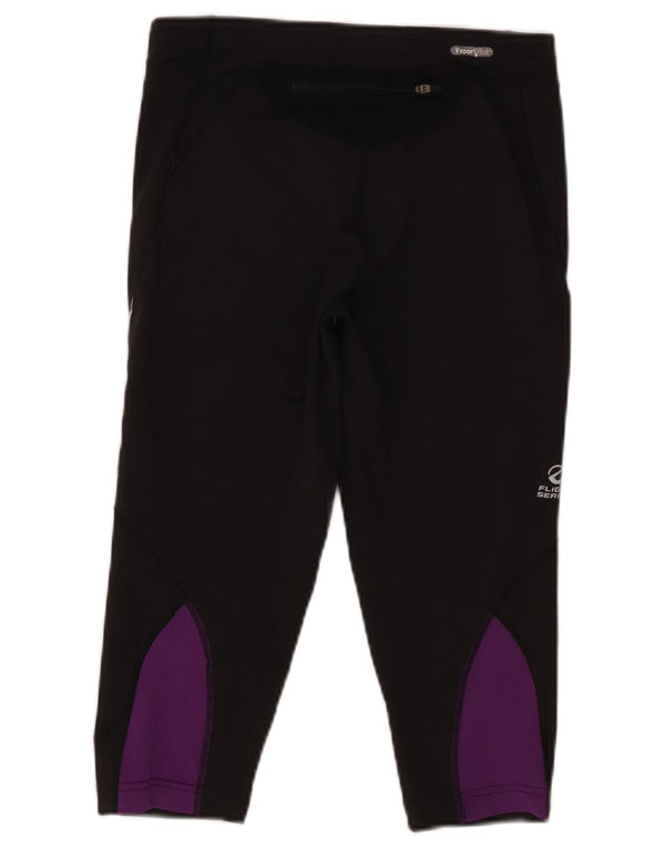 The North Face Dame Capri Leggings UK 14 Medium Sort Colourblock