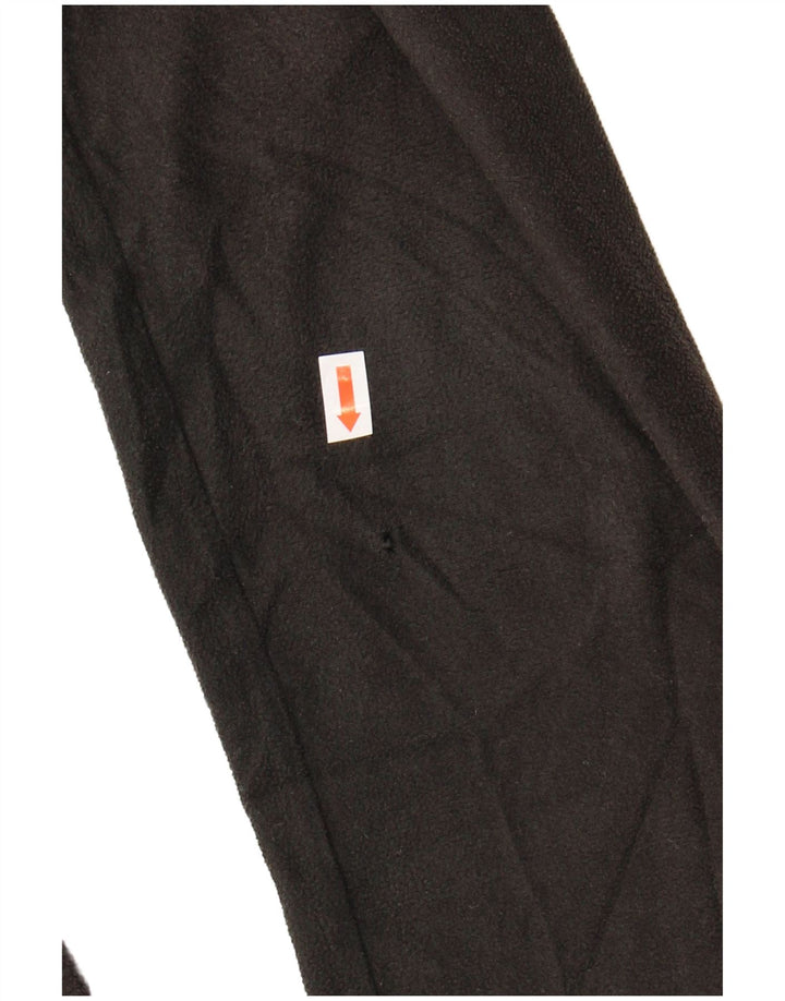 MOUNTAIN WAREHOUSE Mens Hooded Fleece Jacket UK 38 Medium Black Polyester