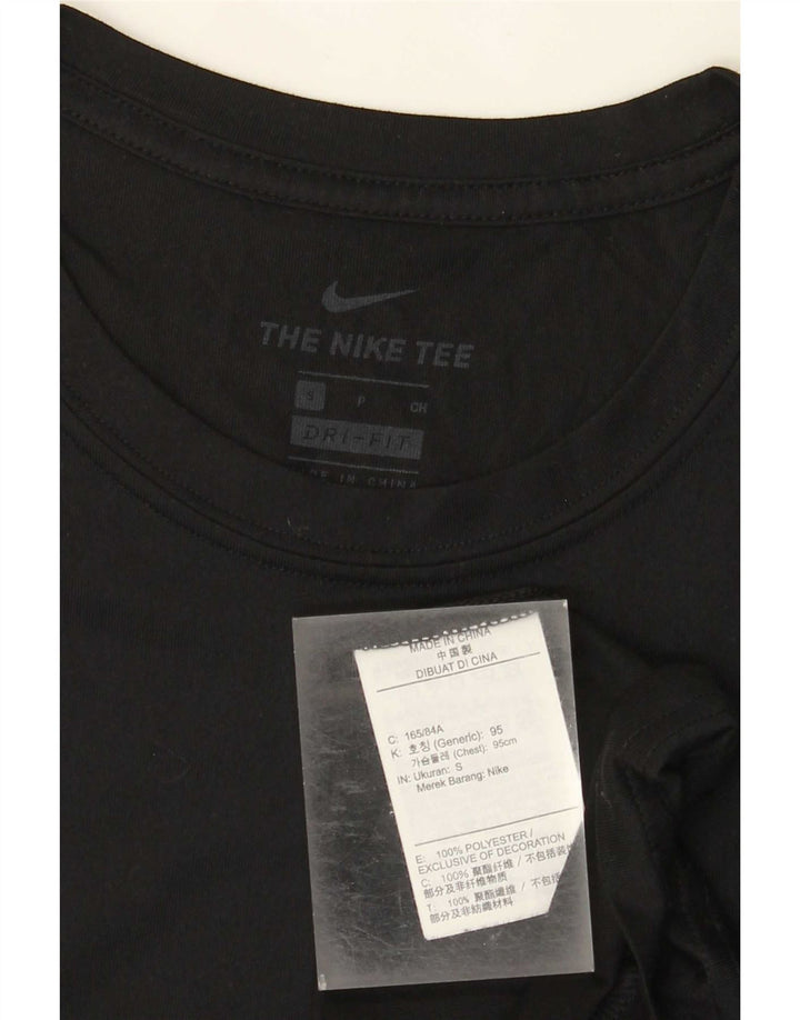 Nike herre Dri Fit T-shirt top lille sort polyester