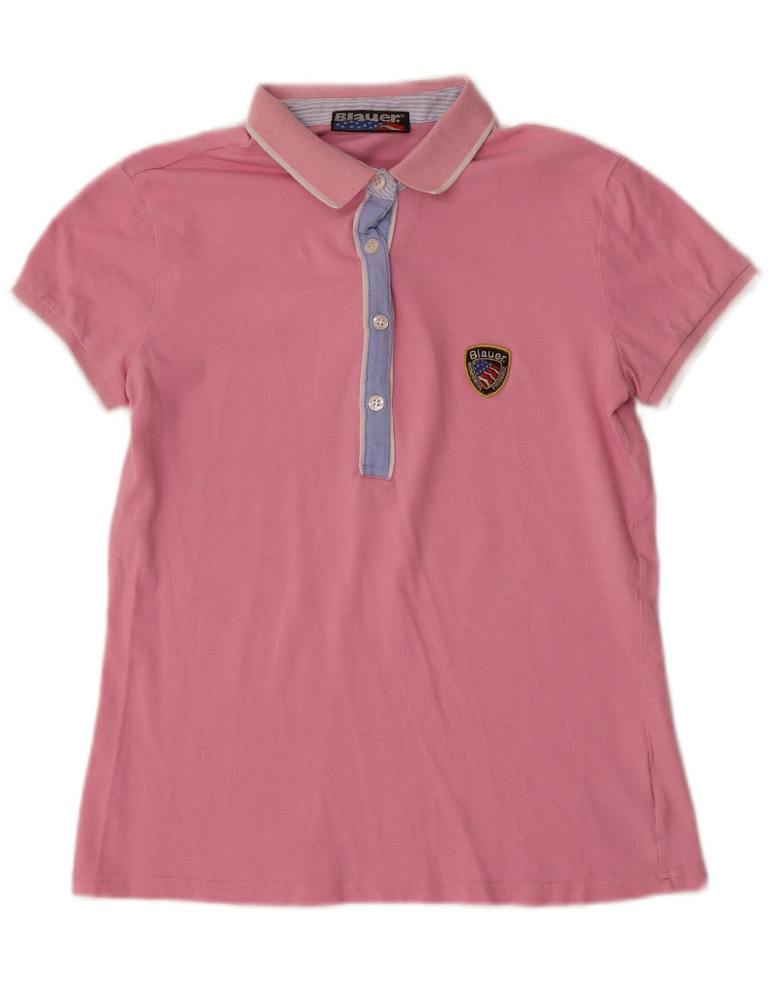 Blauer Dame Polo Shirt UK 12 Medium Pink