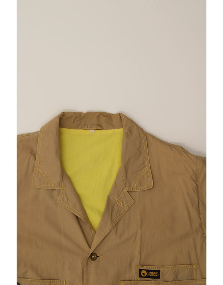CIESSE PIUMINI Mens Bomber Jacket IT 56 3XL Brown Cotton Vintage Ciesse Piumini and Second-Hand Ciesse Piumini from Messina Hembry 