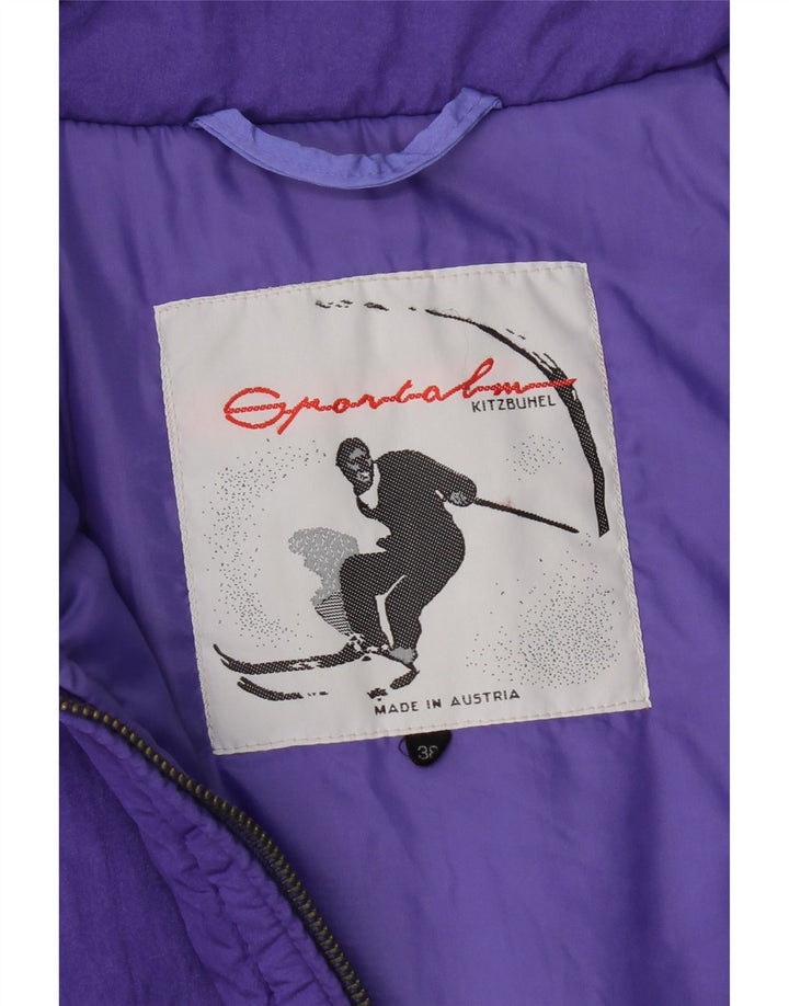 Sportalm Kitzbühel Dame Oversized grafisk skijakke EU 38 Medium Lilla