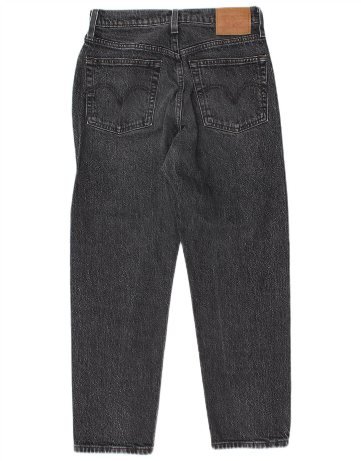 LEVI'S Womens 501 Straight Jeans W26 L26 Grey Cotton