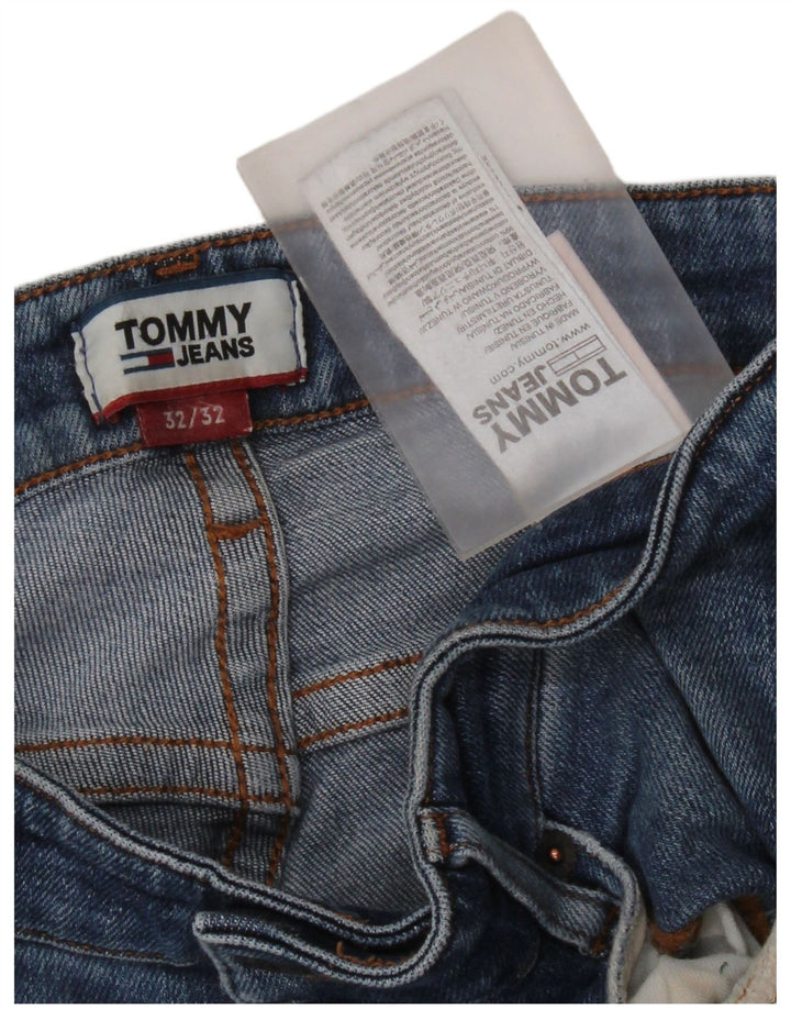 Tommy Hilfiger Herre Ryan Straight Jeans W32 L42 Blå Bomuld