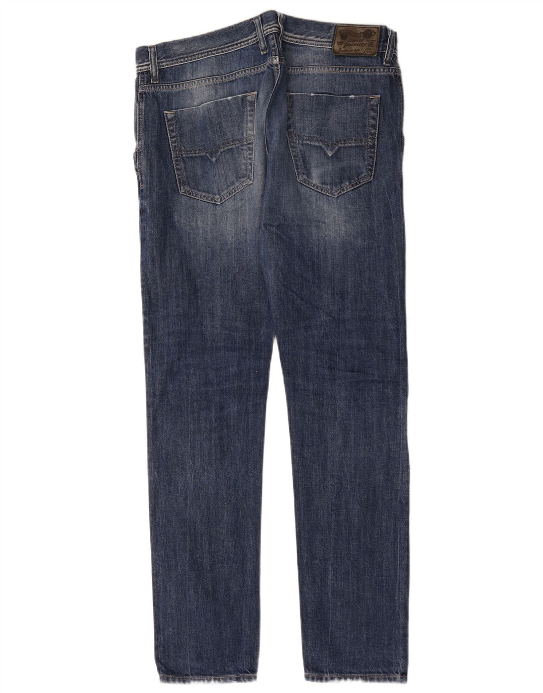 Diesel Herre Kakee Distressed Carrot Slim Jeans W32 L32 Blue Cotton