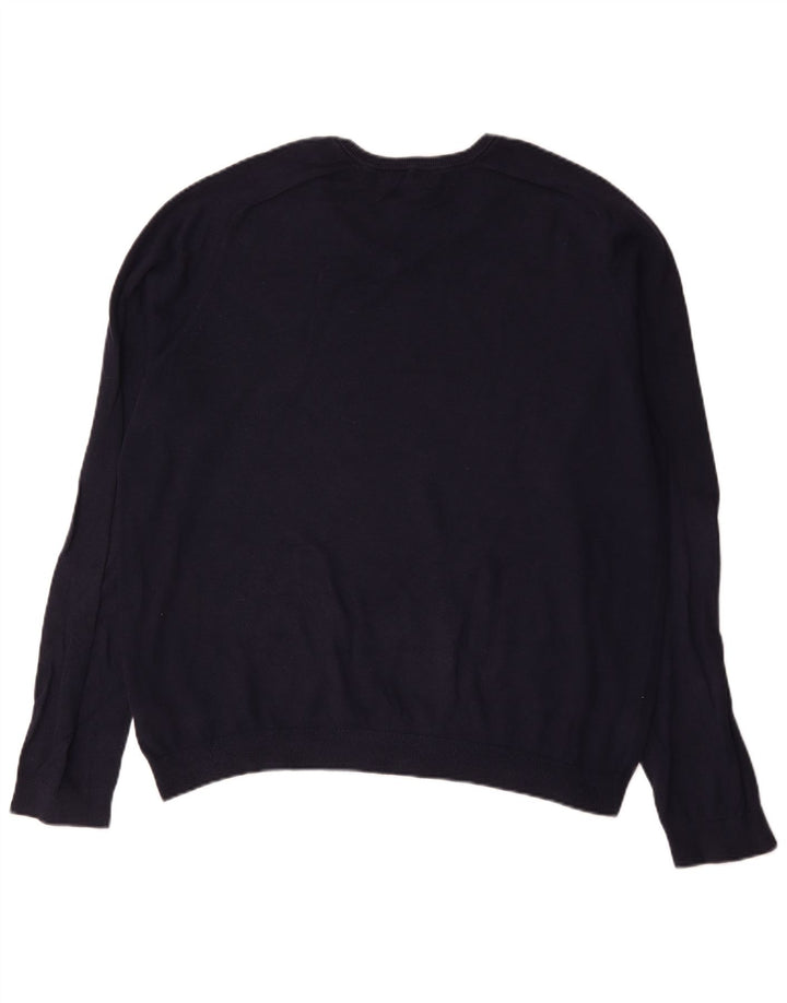 Gap Herre V-hals sweater XL marineblå bomuld