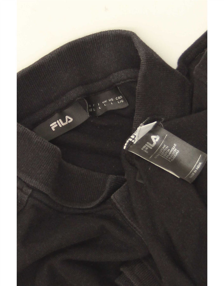 Fila Herre poloshirt Stor sort bomuld