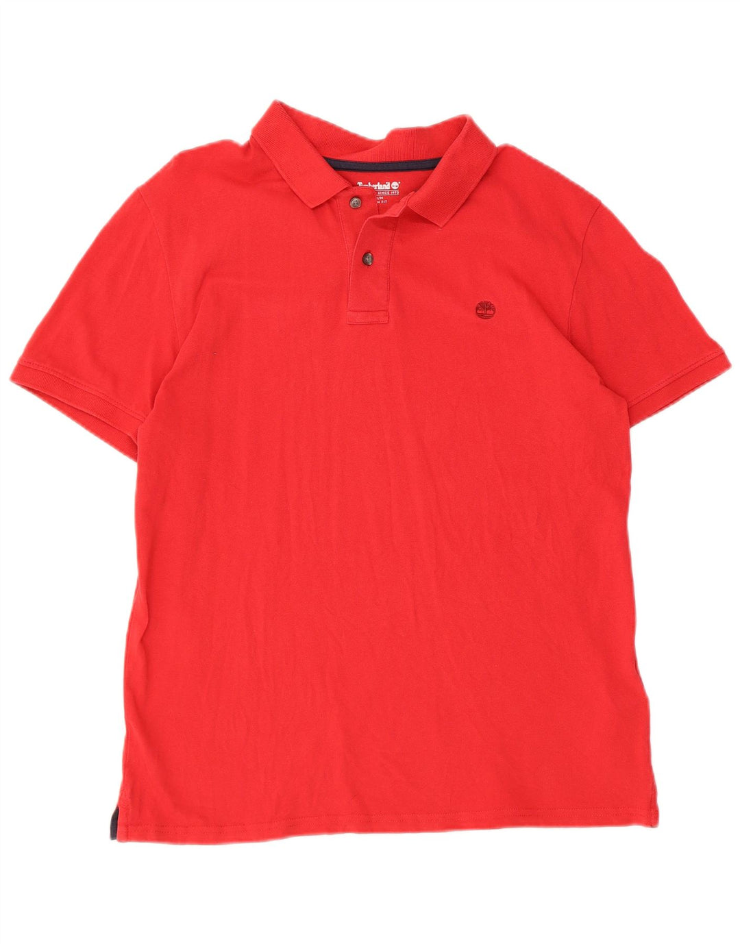 TIMBERLAND Herre Slim Fit Polo Shirt Medium Rød Bomuld