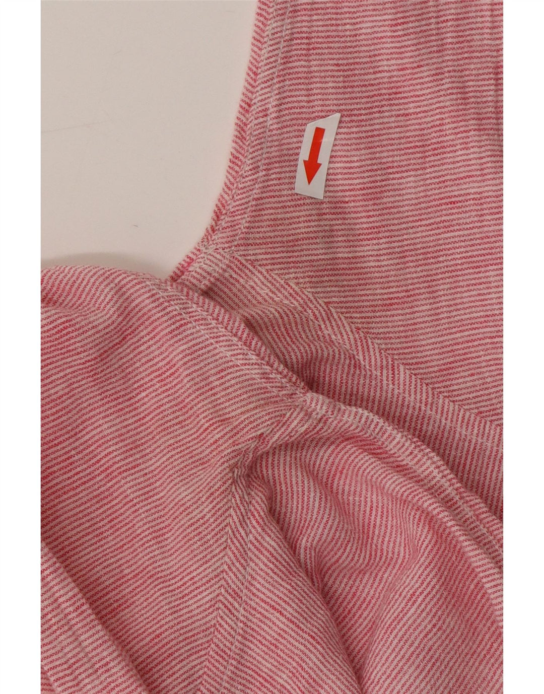 DACK'S Dame Pullover Shirt Bluse UK 16 Large Pink Pinstripe Linen