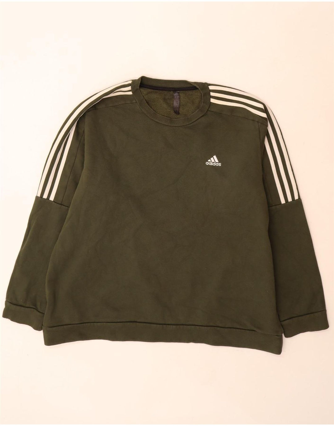 Adidas Sweatshirt Jumper til mænd 2XL Khaki Bomuld