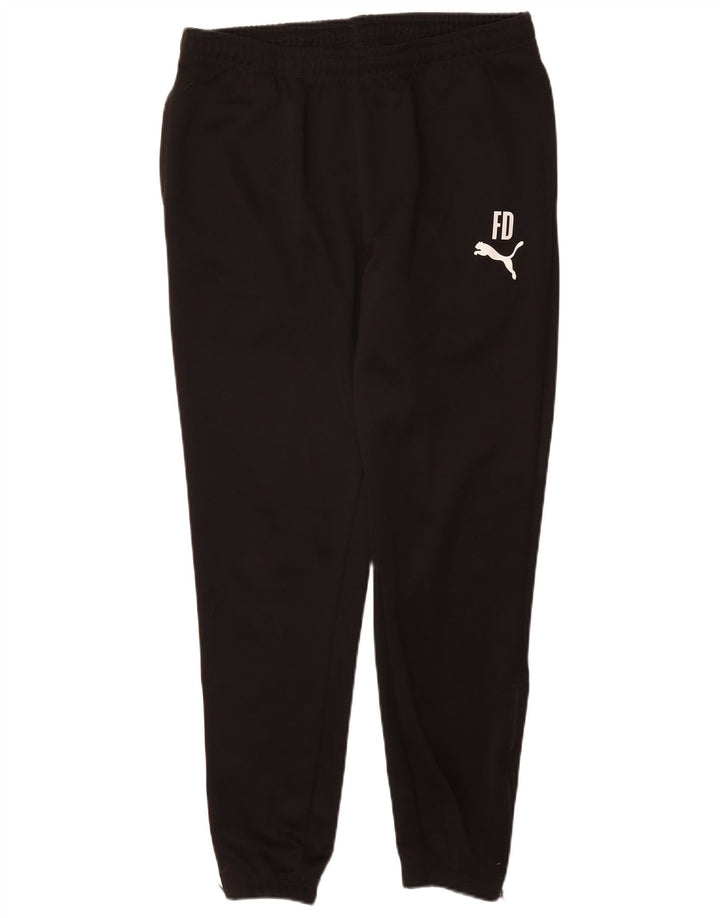 PUMA Mens Tracksuit Trousers Joggers Large Black Polyester