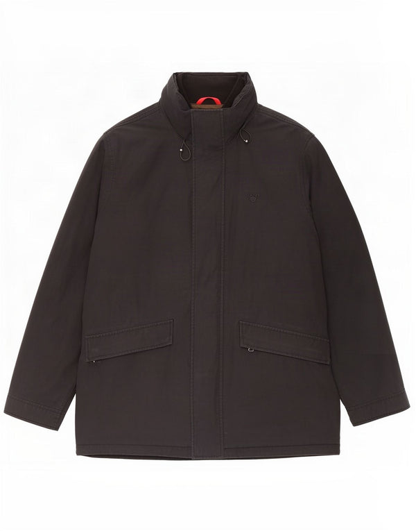 Gant Polstret jakke med hætte til mænd UK 42 XL Sort Polyester